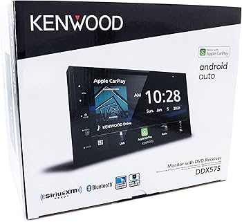KENWOOD Android Auto-თი, 7 4/64 დიუმიანი სენსორული ეკრანით, Bluetooth-ით, უკანა ხედვის კამერის შესასვლელით