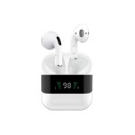 BT-008 წყალგაუმტარი ყურსასმენები მაღალი კლასის LED განათებით HiFi მძიმე ბასით რეტრო უსადენო ყურსასმენები