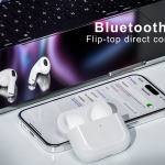 BT-021 მინი უსადენო ყურსასმენები Bluetooth 5.3  მსუბუქი ყურსასმენებით, ჩაშენებული მიკროფონით და ზარებისთ