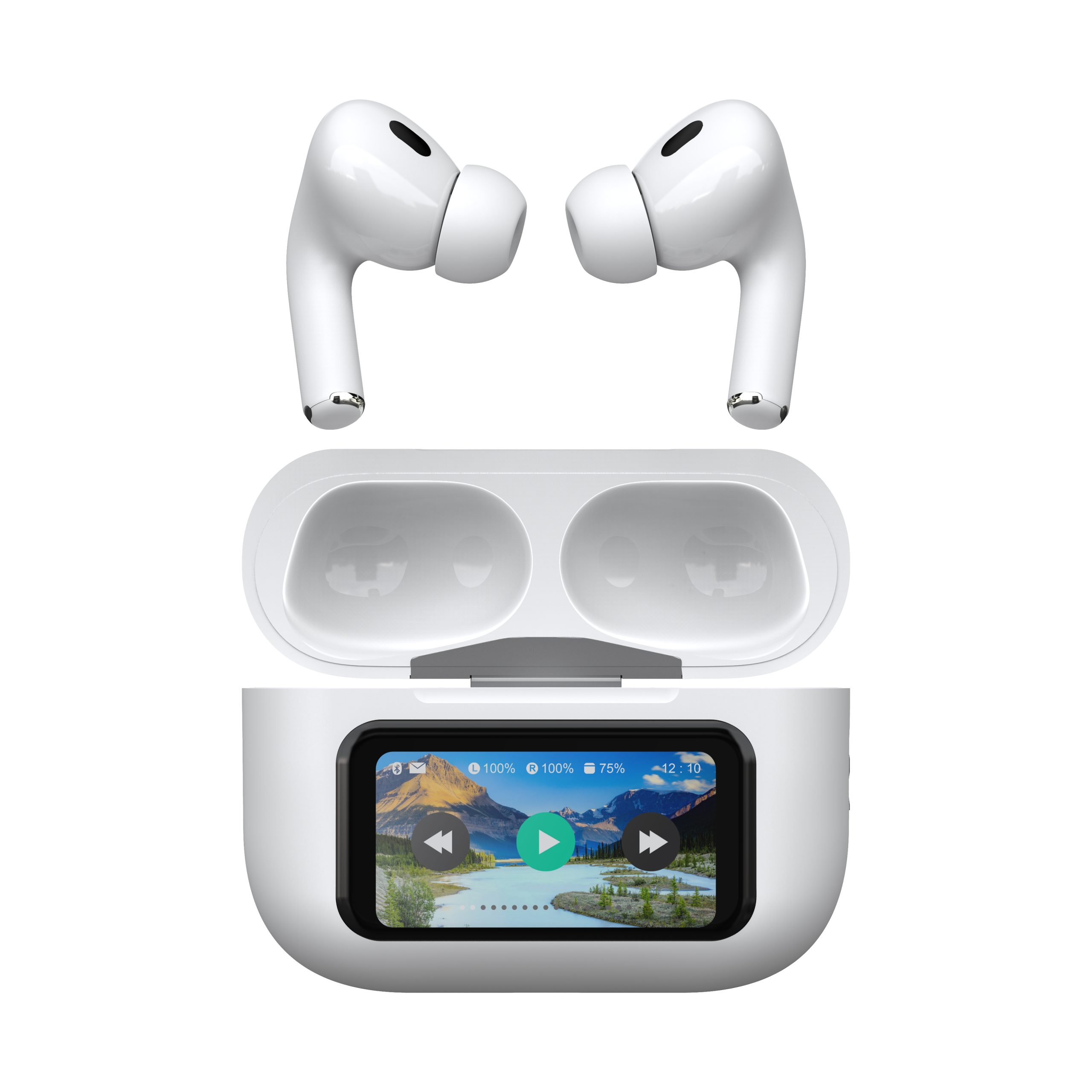 BT-023 უსადენო Bluetooth 5.4 სტერეო ბასიანი ყურსასმენები სენსორული ეკრანით