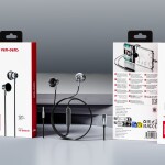 EAR025 სადენიანი ყურსასმენი IP პორტით, 120 სმ სადენიანი ყურსასმენები მიკროფონით, სუფთა ხმის ხარისხით, HD სტერეო