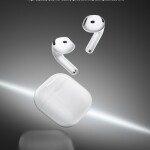 BT-043 100H 300mAh შავი, ელეგანტური, მსუბუქი, პრემიუმ ჩიპით, ხანგრძლივი ბატარეის მუშაობით, უსადენო ყურსასმენები True Wir