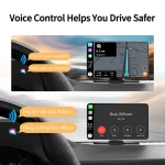 IPS 7 დიუმიანი უსადენო Apple CarPlay და Android Auto Bluetooth HD 1024*600 სენსორული ეკრანი