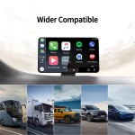 IPS 7 დიუმიანი უსადენო Apple CarPlay და Android Auto Bluetooth HD 1024*600 სენსორული ეკრანი