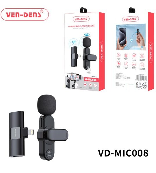 უსადენო მიკროფონის Lightning შტეფსელი