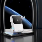 PB022 20W 10000mAh სწრაფი დამუხტვის სადენიანი Type-C დენის ბანკი ციფრული დისპლეით