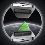 PB032 15W 5000mAh 3A მაღალსიჩქარიანი უსადენო დატენვის მქონე ჩაშენებული ჭკვიანი ჩიპიანი პაუერბანკი