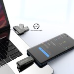 128G USB C ფლეშ დრაივი ორმაგი USB მბრუნავი USB ფლეშ დრაივი (A+C) პორტით, პორტატული 2-1-ში USB ფლეშ დრაივი