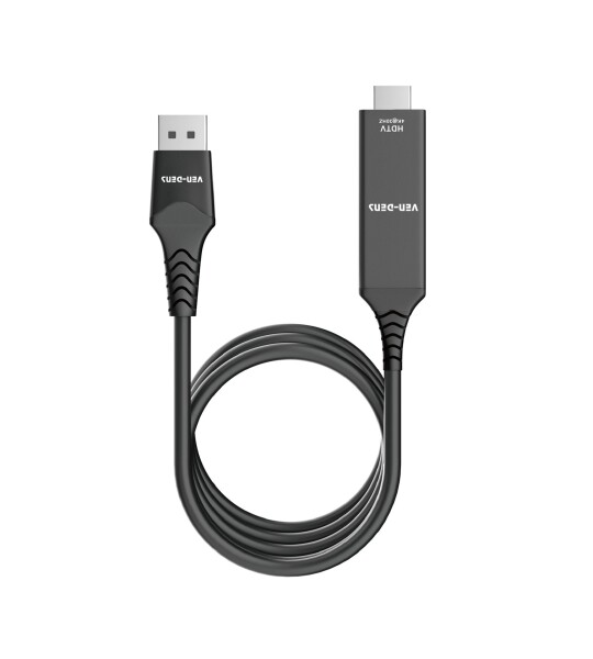 ADP025 მაღალი ხარისხის DP-HDTV შემაერთებელი კაბელი 3840*2160/30Hz, ქარხნულად პირდაპირი, 2 მ სიგრძის. უზრუნველყოფს ცხელი