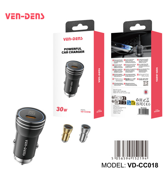 30 ვატიანი ორმაგი პორტის მქონე მძლავრი მანქანის დამტენი