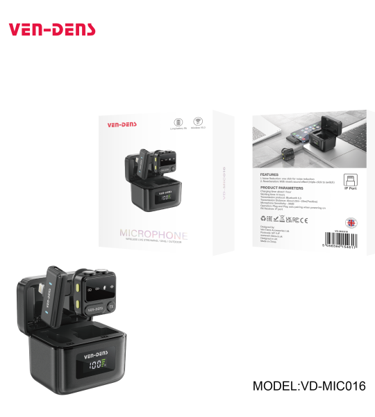 პირდაპირი ტრანსლაცია / სიმღერა / გარე გამოყენების უსადენო მიკროფონი (IPHONE პორტი)