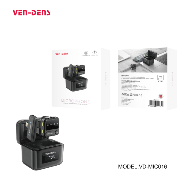 პირდაპირი ტრანსლაცია / სიმღერა / გარე გამოყენების უსადენო მიკროფონი (IPHONE პორტი)