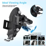 WLC004 მანქანის ტელეფონის დამჭერი უსადენო დამტენი მობილური ტელეფონის დამჭერი მანქანისთვის