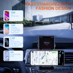 WLC004 მანქანის ტელეფონის დამჭერი უსადენო დამტენი მობილური ტელეფონის დამჭერი მანქანისთვის