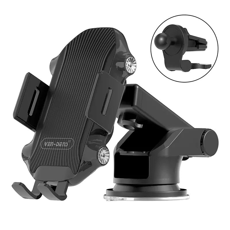 WLC004 მანქანის ტელეფონის დამჭერი უსადენო დამტენი მობილური ტელეფონის დამჭერი მანქანისთვის